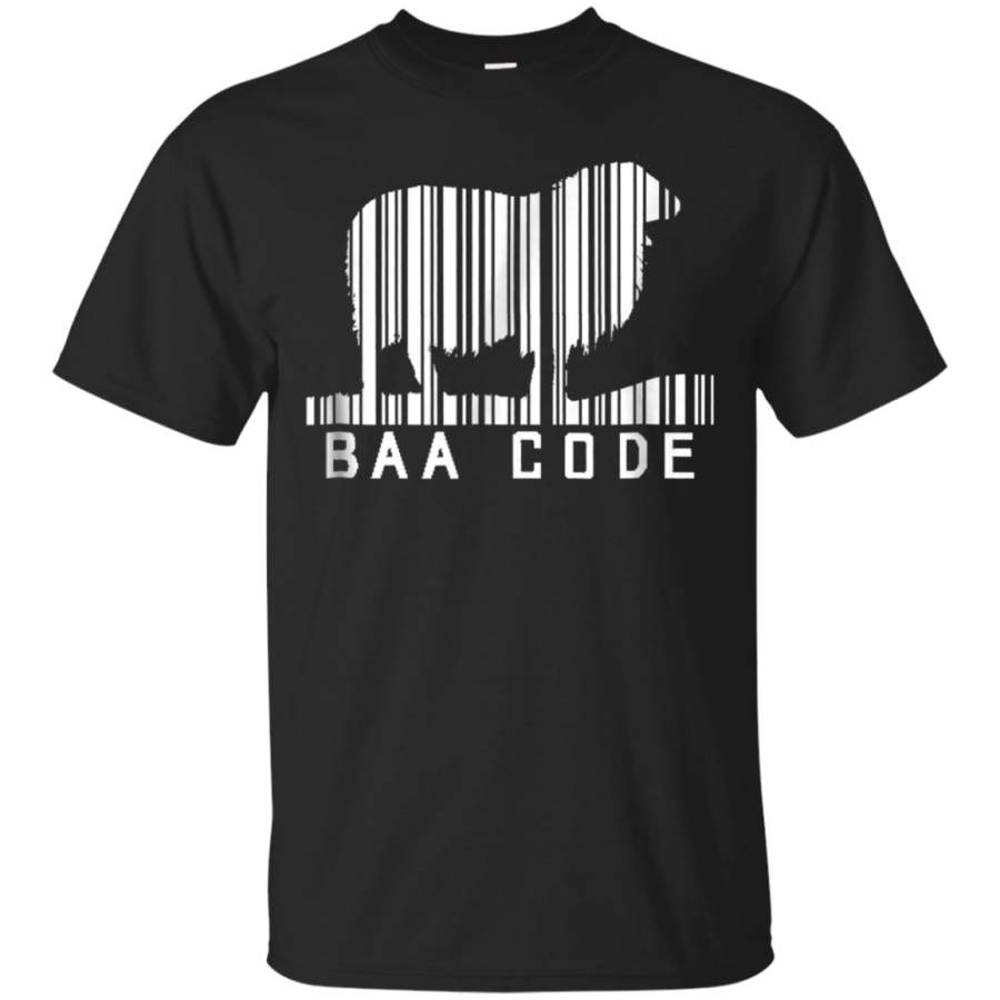 AGR Baa Code Barcode Sheep Farmers T Shirt