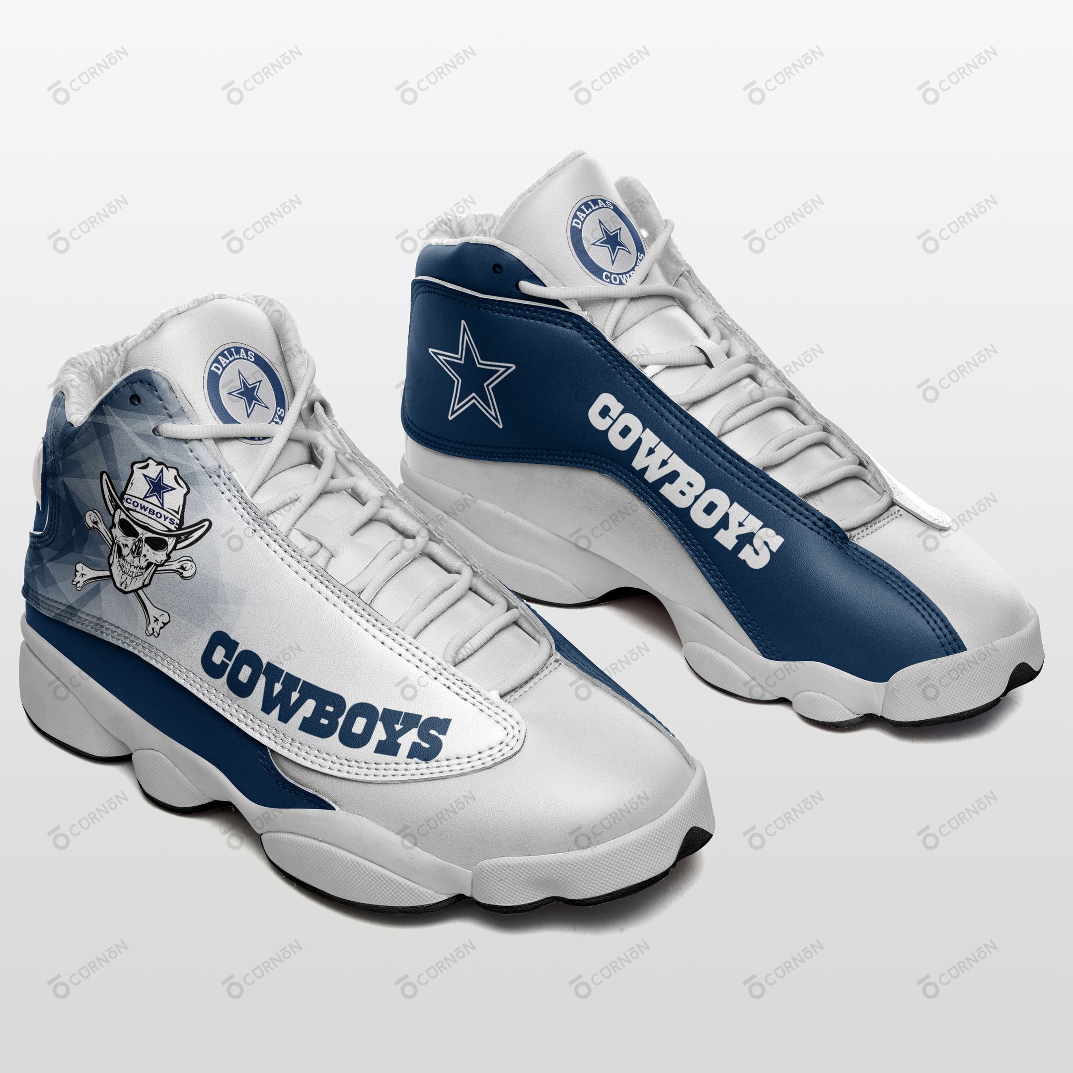 Dallas Cowboys Air JD13 Sneakers 695