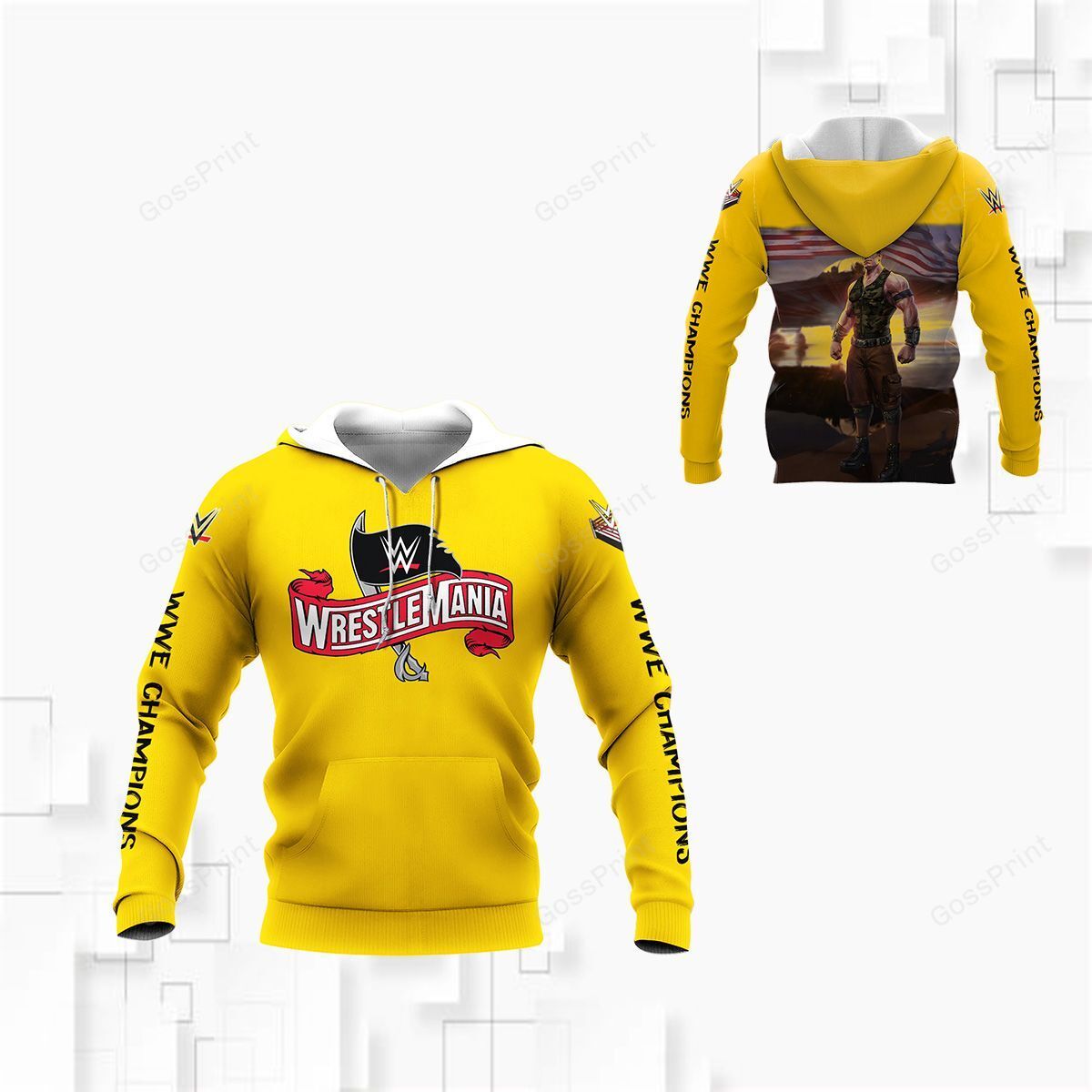 3D All Over Printed Wwe Shirts Ver 7