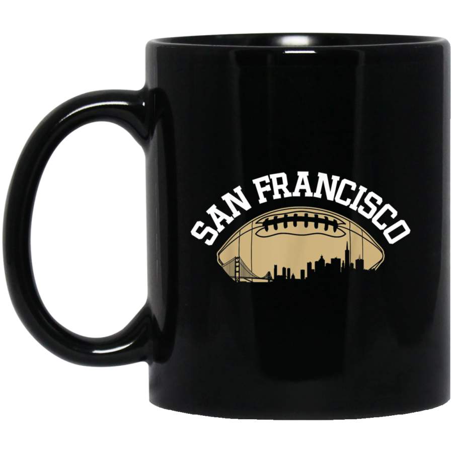 Vintage San Francisco Football SF Skyline Cali Retro Gameday Mug