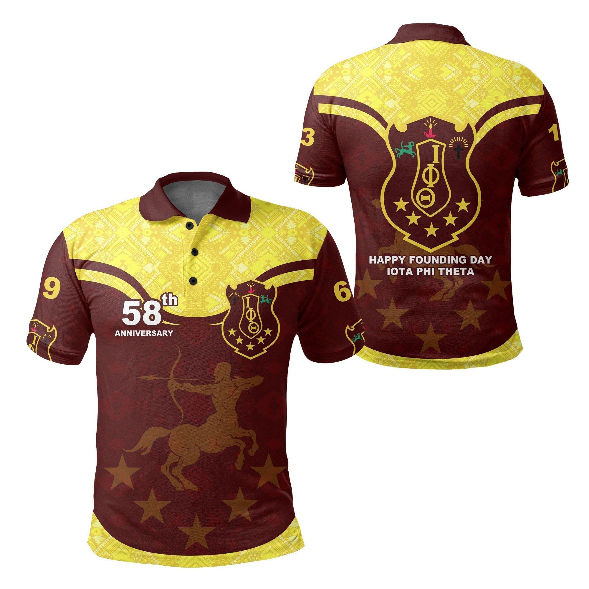 Fraternity Polo – Iota Phi Theta 58Th Anniversary Polo Shirt Simple Style