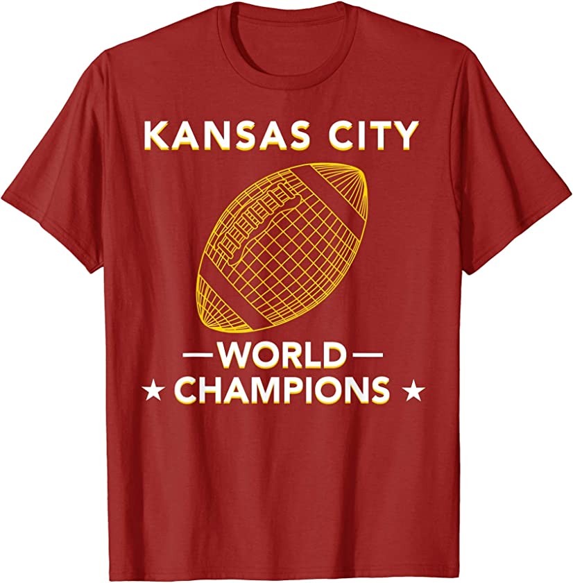 Kansas City World Champions KC Team Football Playoff Apparel T-Shirt