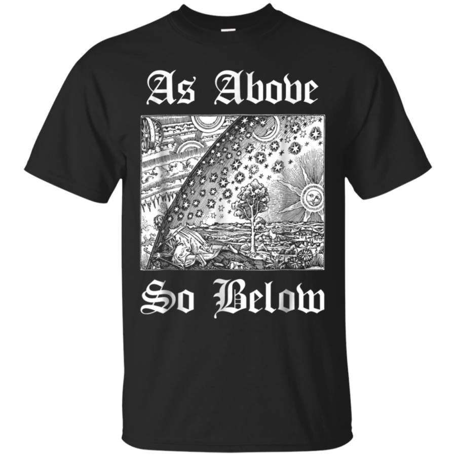 AGR As Above So Below Alchemy T-Shirt Occult Design