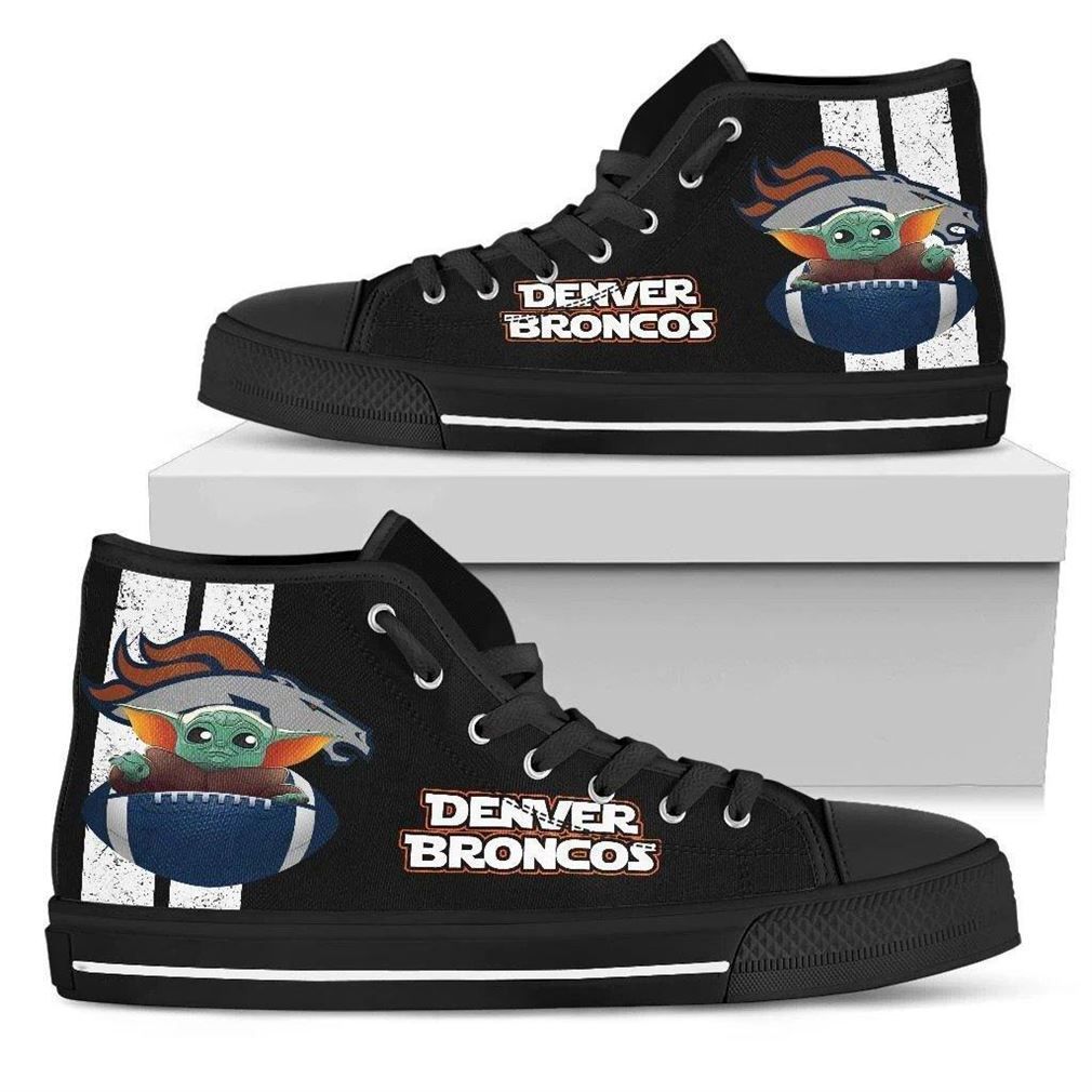 Denver Broncos High Top Vans Shoes