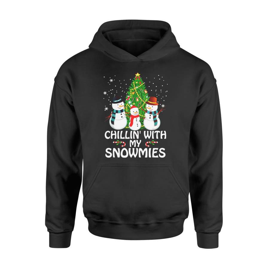 Christmas gift idea Chillin With My Snowmies Ugly Xmas T-Shirt – Standard Hoodie
