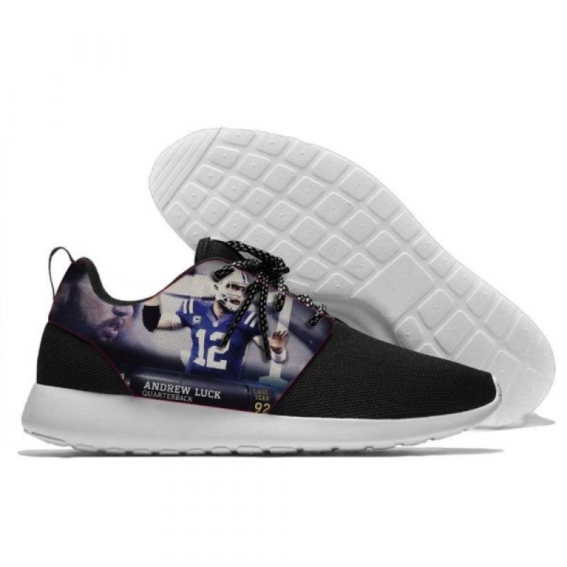 Andrew Luck 12 – Mens And Womens Indianapolis Colts Lightweight Sneakers, Colts Running Shoes