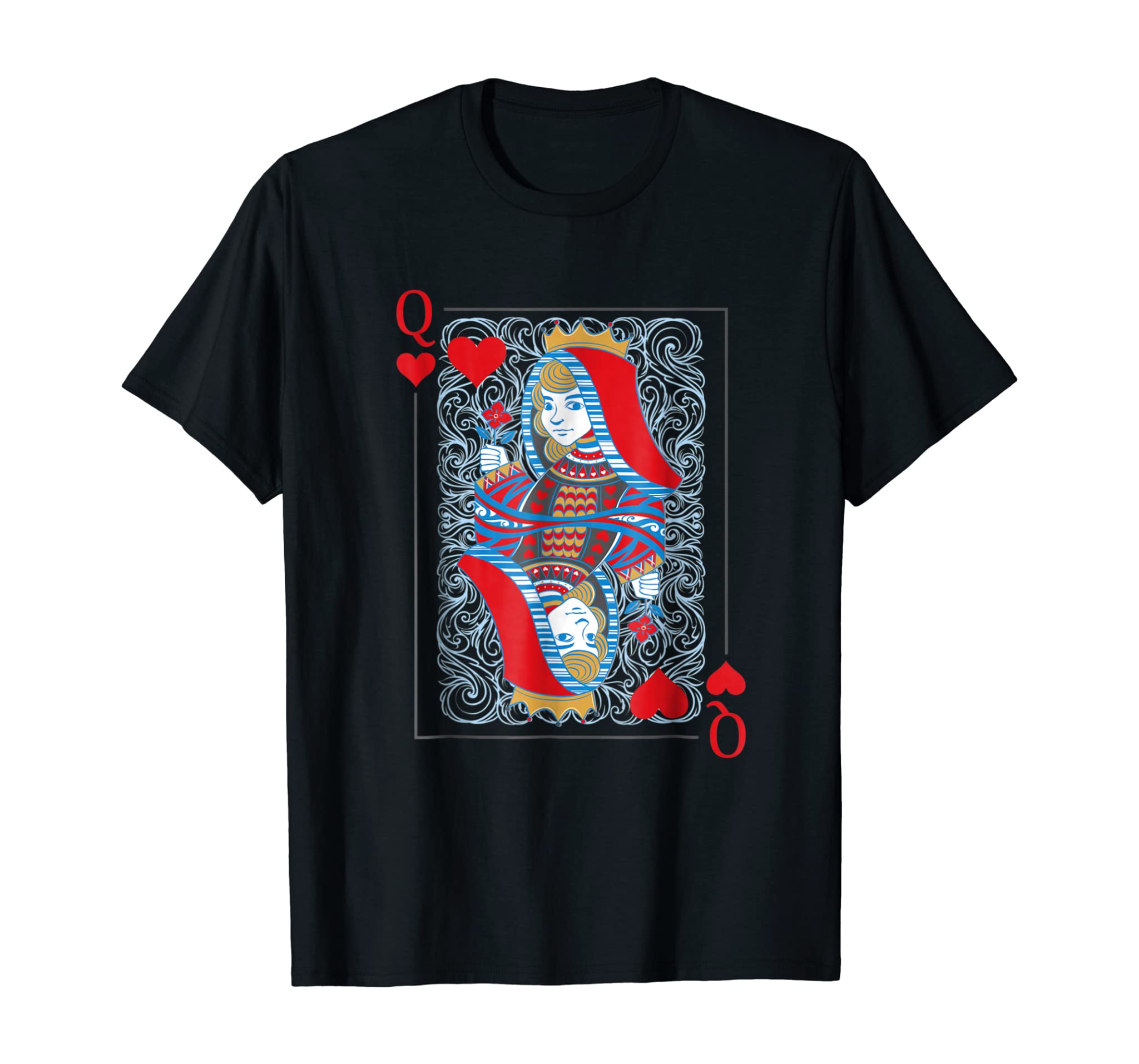 2 of 2 King and Queen Matching Poker T Shirts for Couples