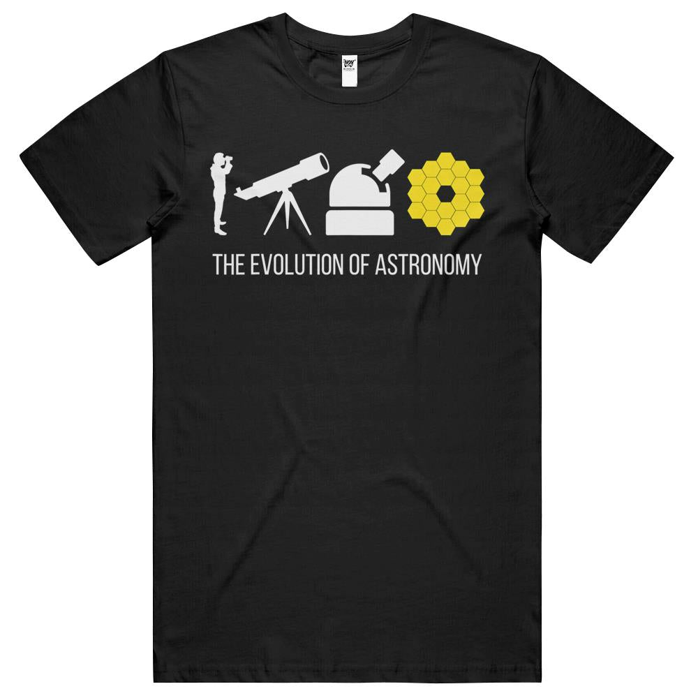 Evolution Of Astronomy Telescope James Webb Space Telescope T-Shirt