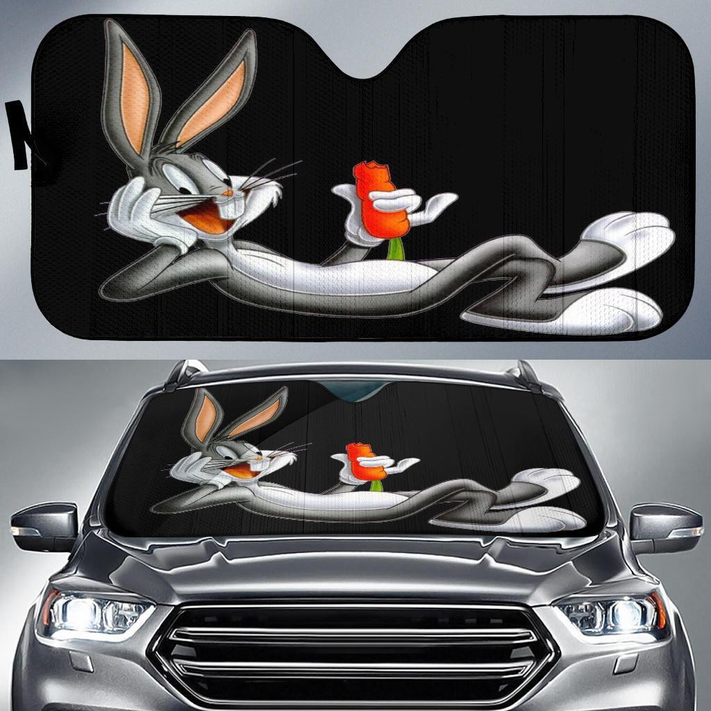 Bugs Bunny Car Sun Shade 3D Printed Car Windshield Accessories