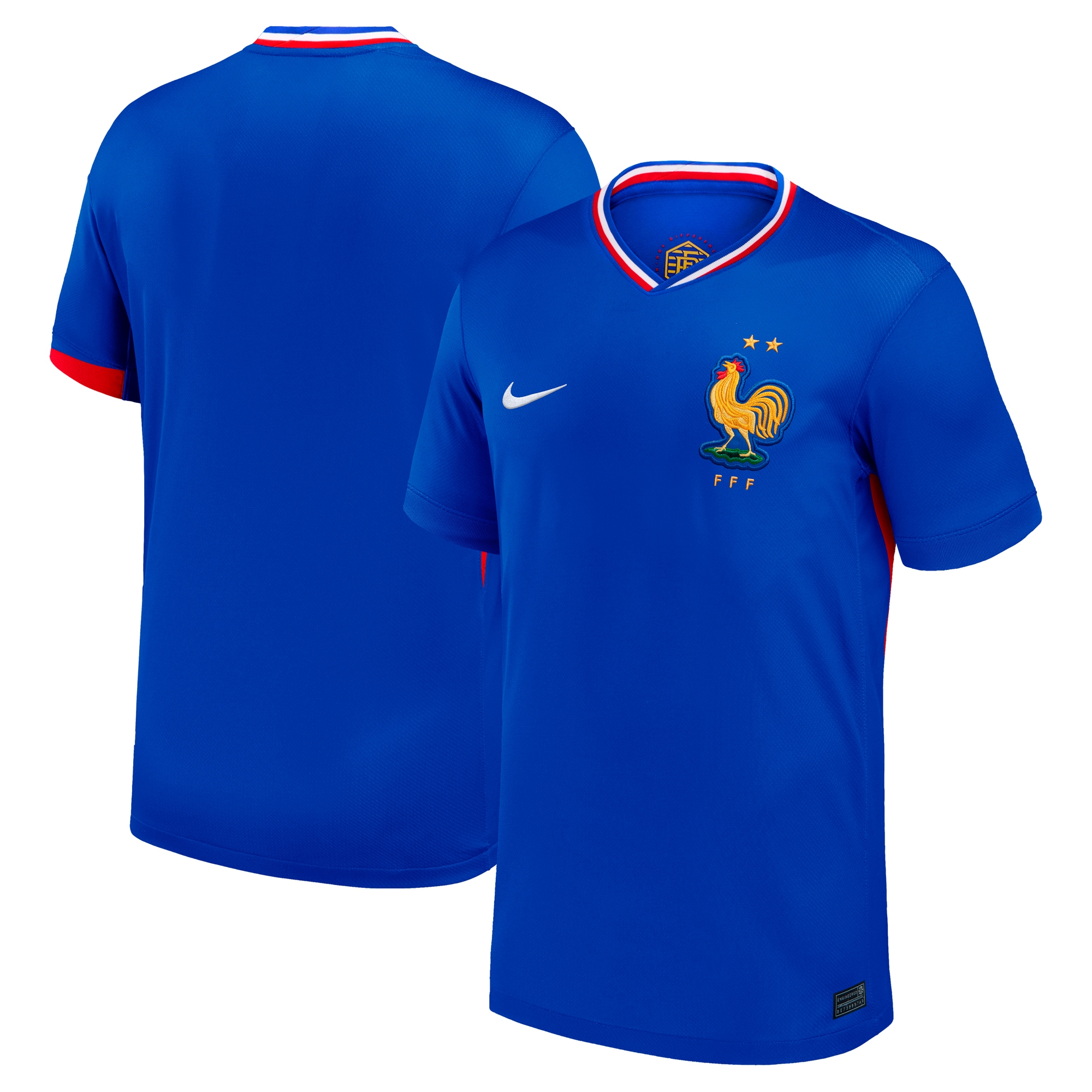 France National Team 2024 Home Replica Blank Jersey – Blue