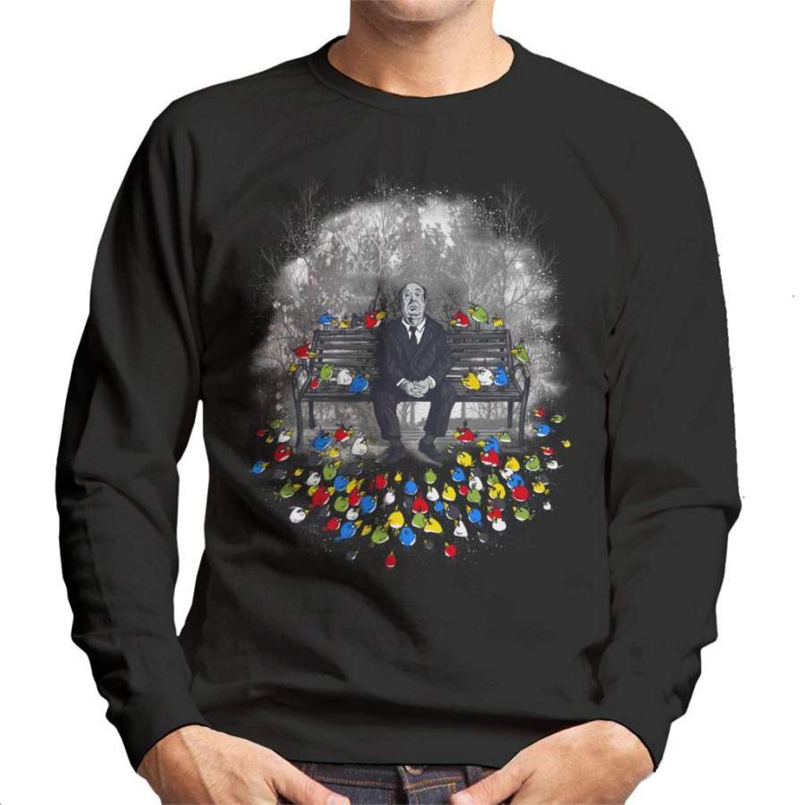 Alfred Hitchcock Angry Birds Mix Men’s Sweatshirt