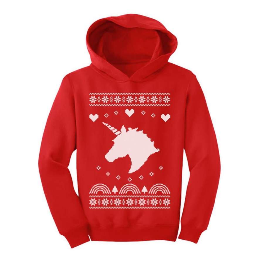 Unicorn Children’s Ugly Christmas Sweatshirt Toddler Hoodie