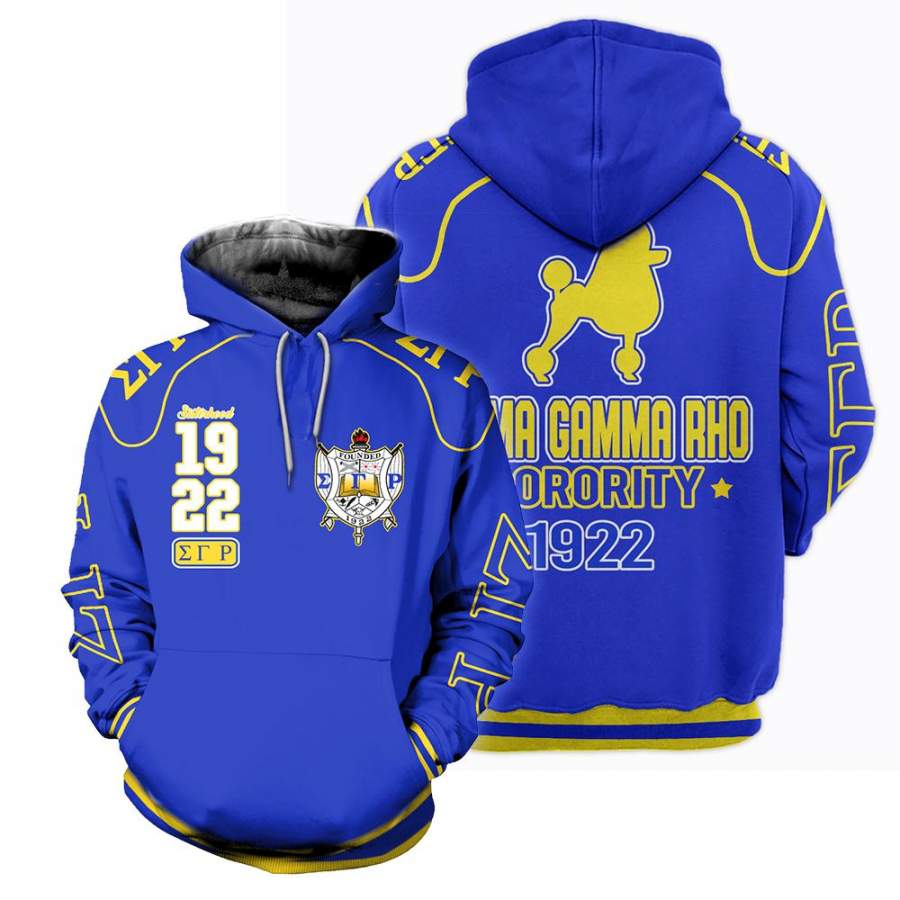 3D ALL OVER SIGMA GAMMA RHO HOODIE 2672019