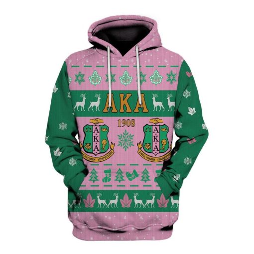 Aka 1908 Alpha Kappa Alpha Sorority Symbol Ugly Christmas Hoodie Sweatshirt