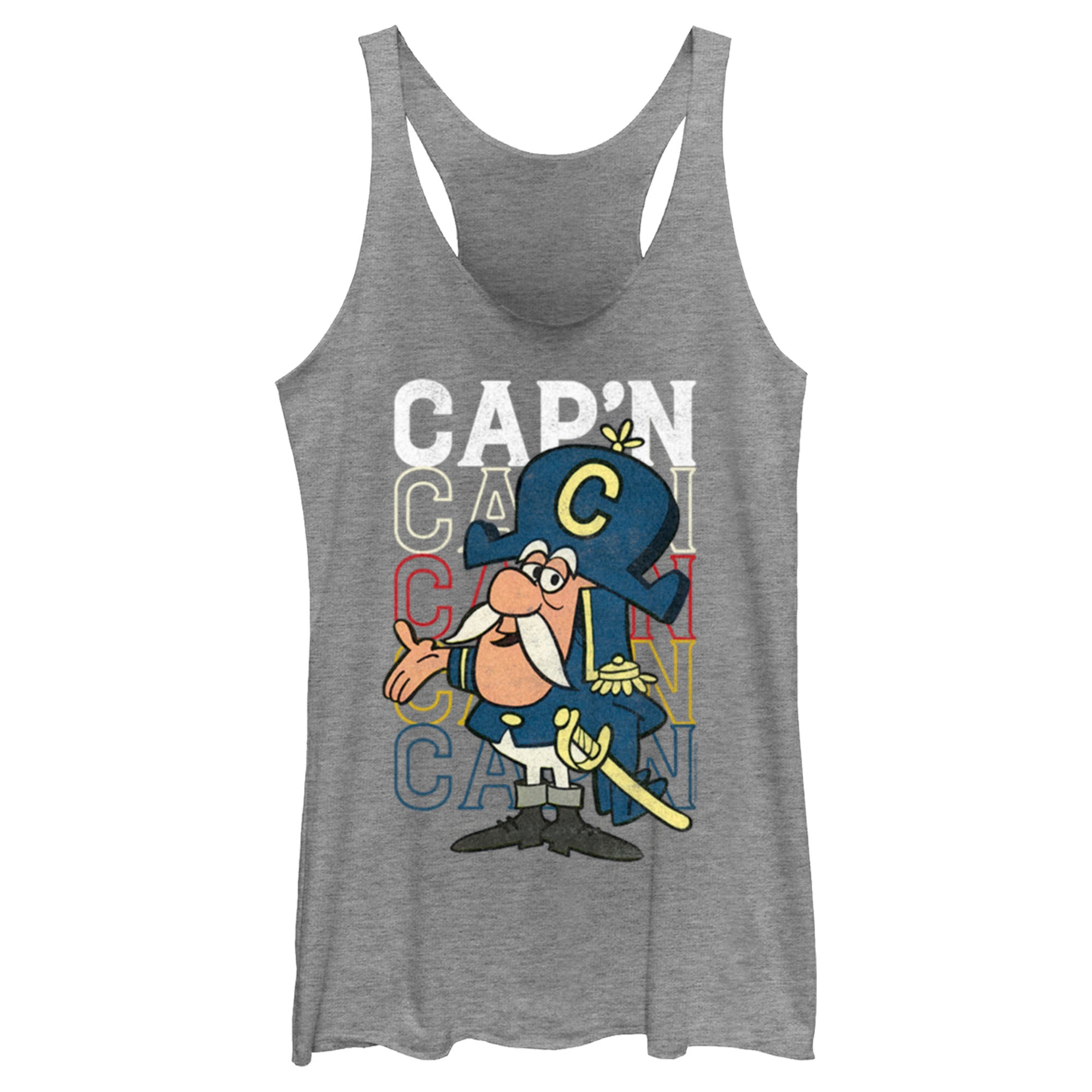 Women’S Cap’N Crunch Distressed Stacked Logo Racerback Tank Top