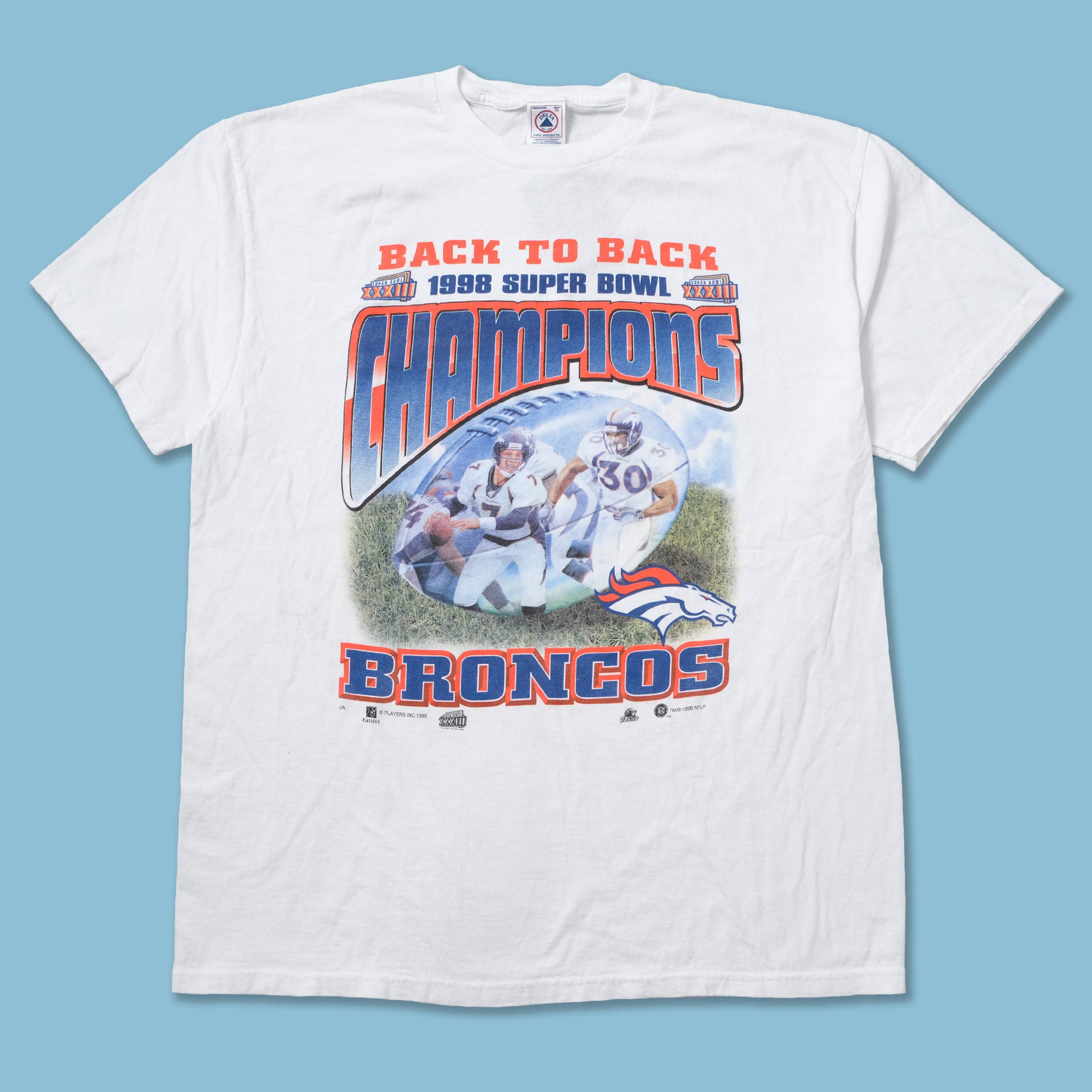 Vintage 1998 Denver Broncos T-Shirt Xlarge