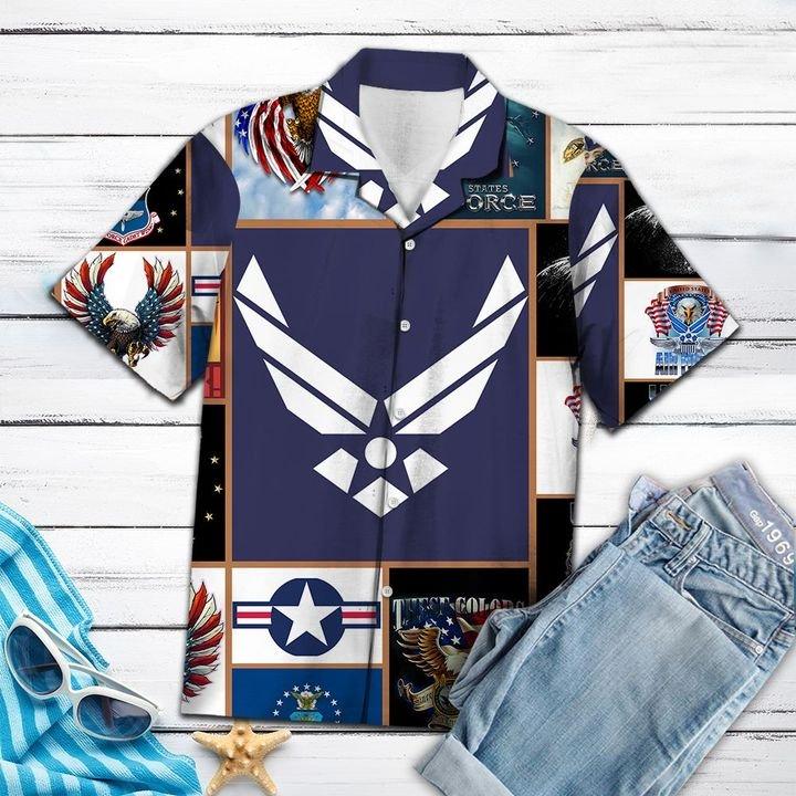 United States Army Air Force Veteran Hawaiian Shirt | For Men & Women | Adult | Hw6949