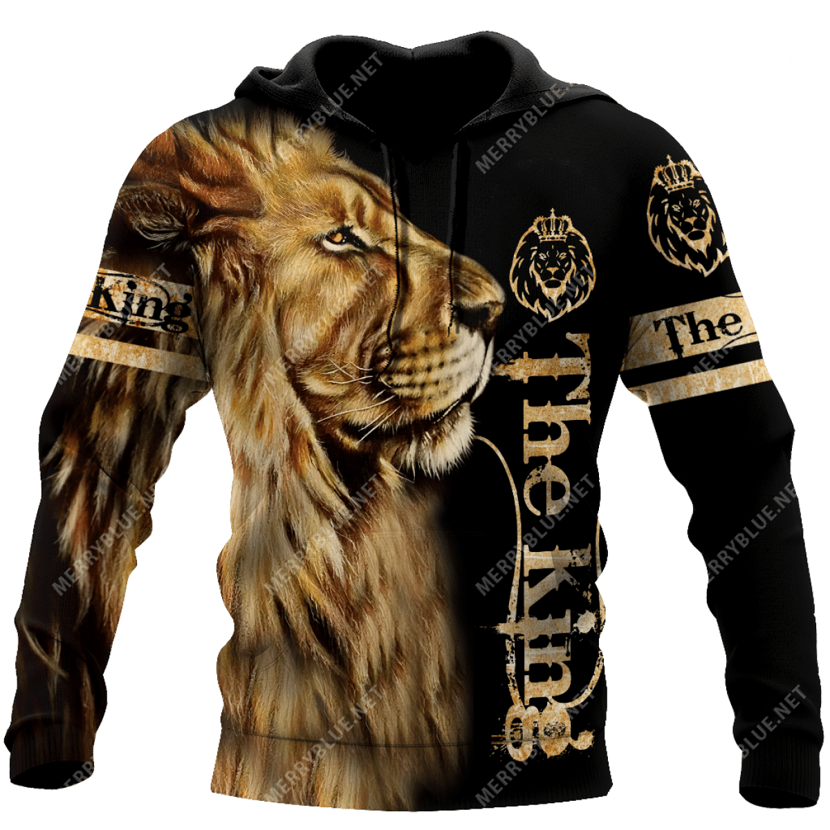 Shop King Lion 3D All Over Printed Unisex Hoodie