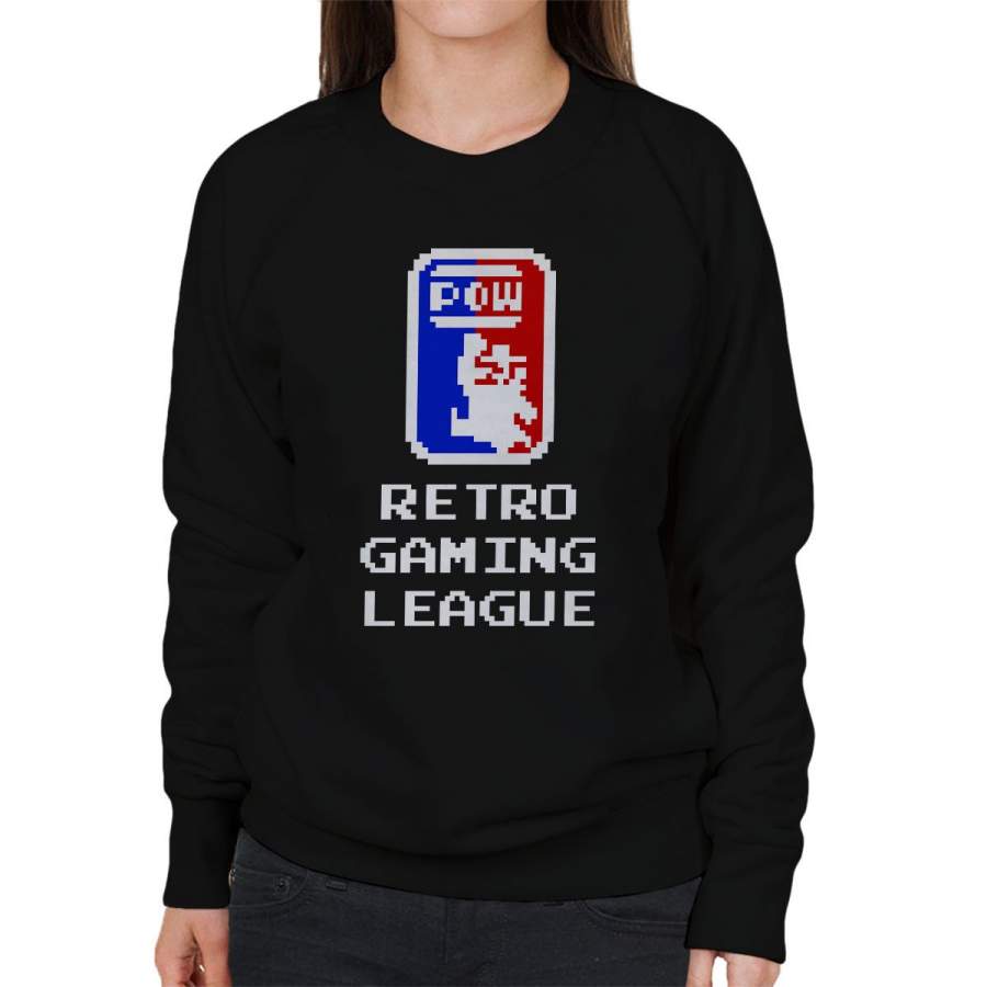 Retro Gaming League Mario Women’s Sweatshirt