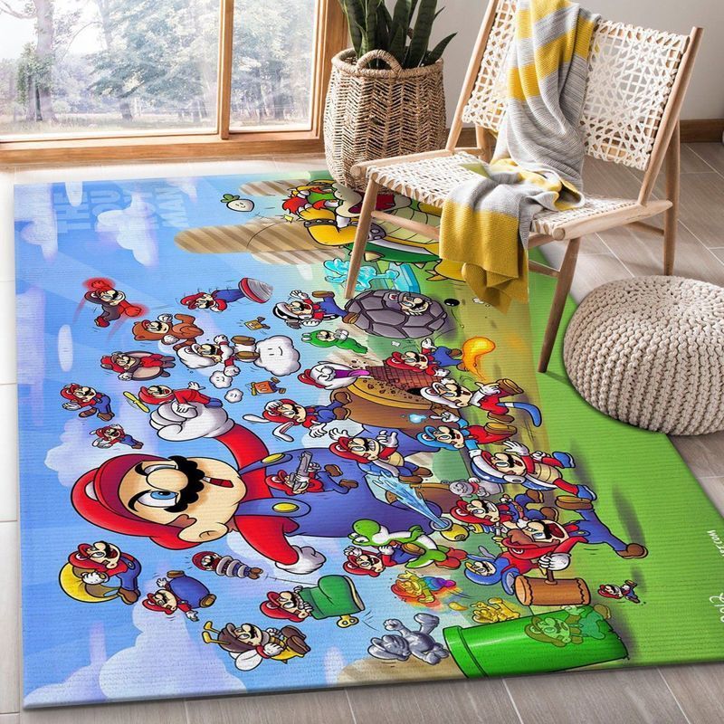 Super Mario 81 Area Rug Living Room And Bed Room Rug Gift Us Decor