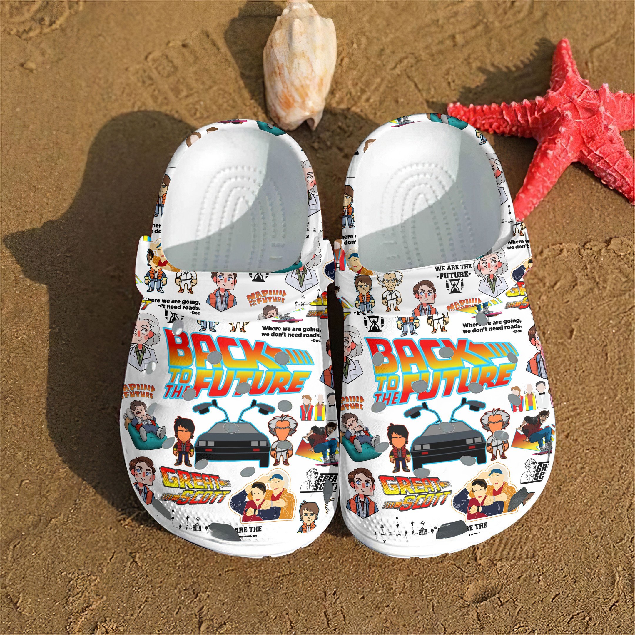 Back To The Future Movie Crocs Crocband Clogs Shoes Comfortable For Men Women and Kids 2