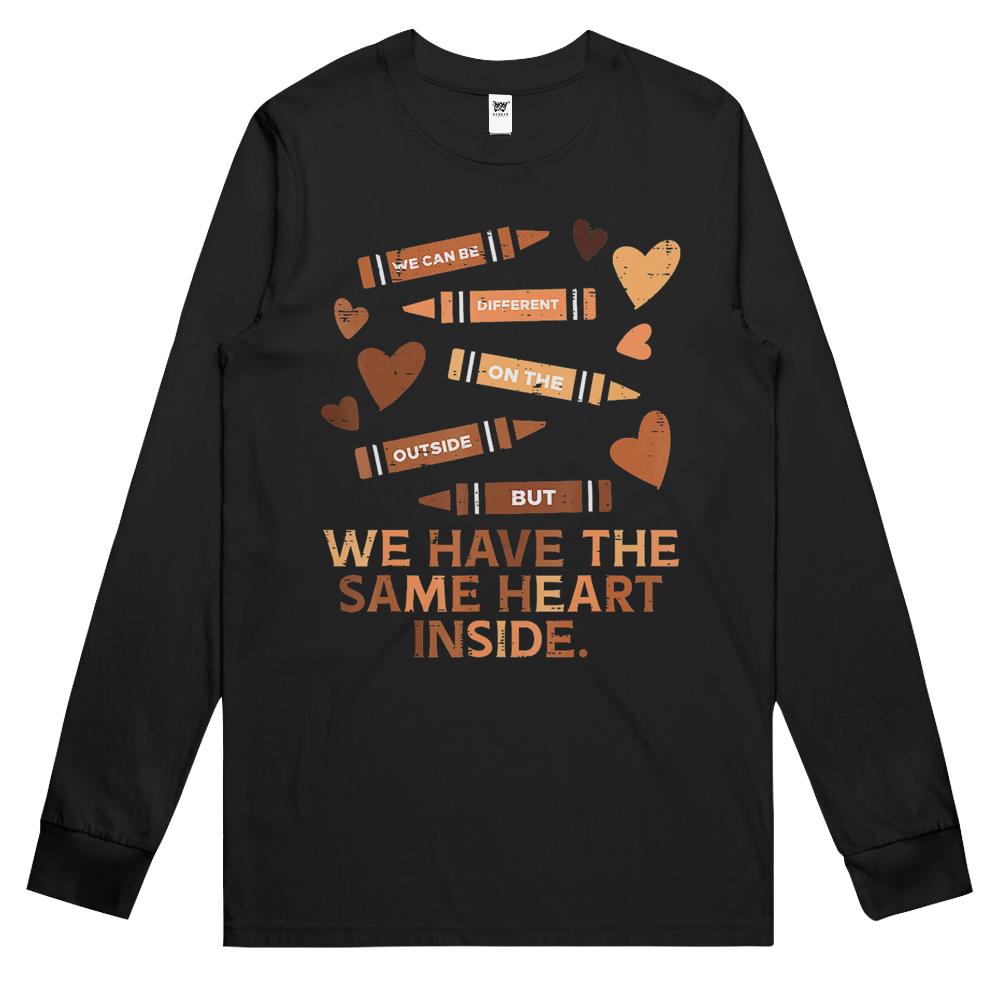 Same Heart Black History Month African American Women Kids Long Sleeve T Shirts