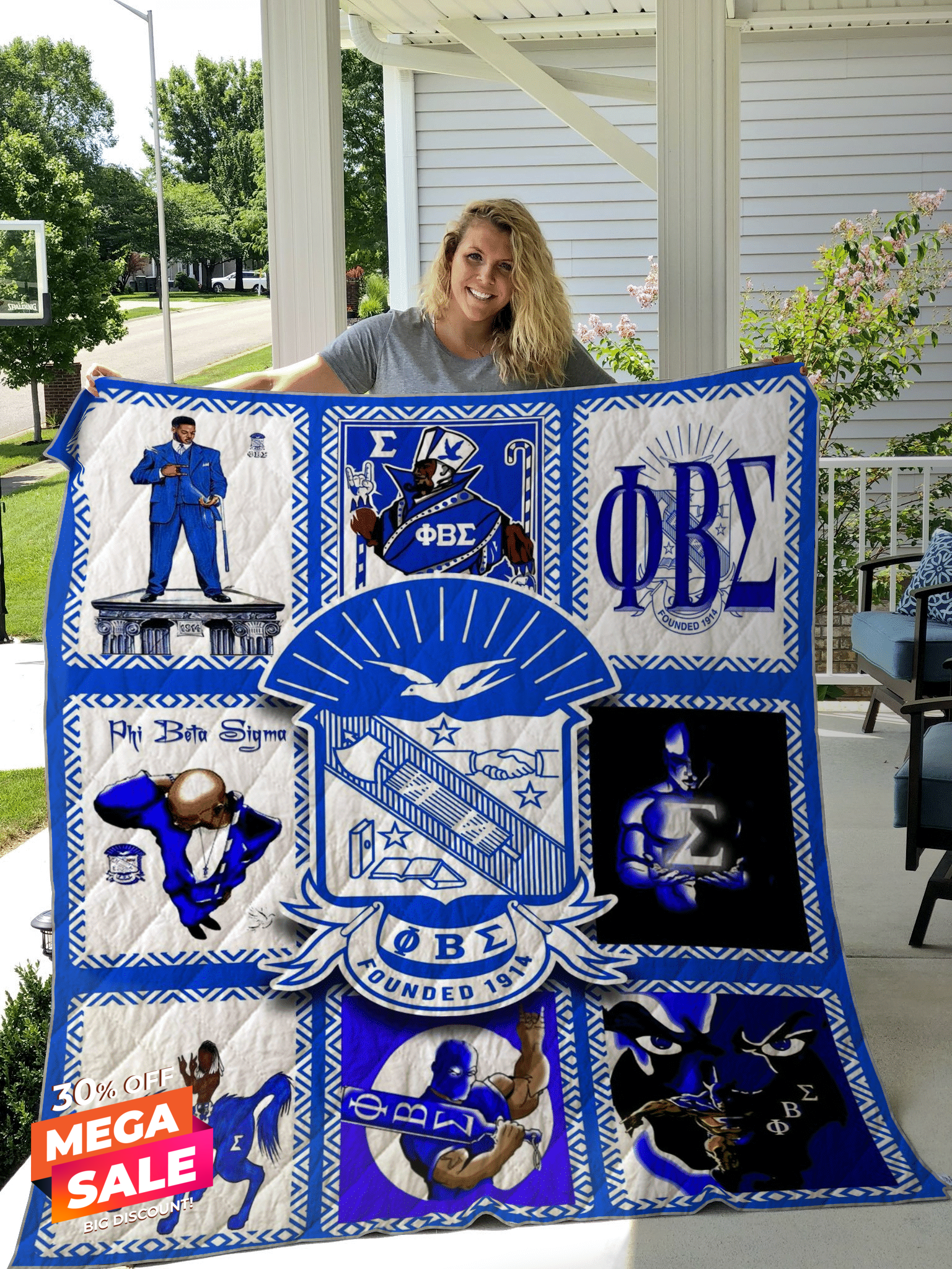 Phi Beta Sigma GS-CL-LD0911 Quilt Blanket