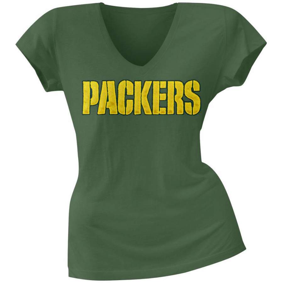 Green Bay Packers – Showtime Premium Juniors V-Neck T-Shirt