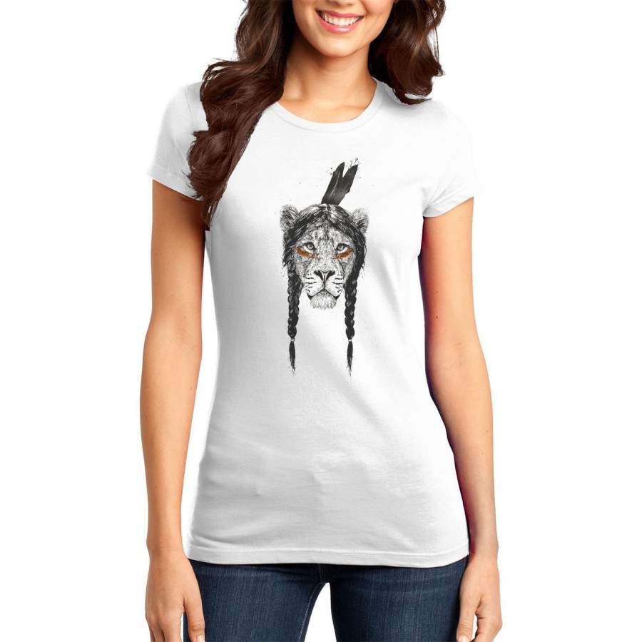 Warrior Lion – Women’s Fitted T-Shirt