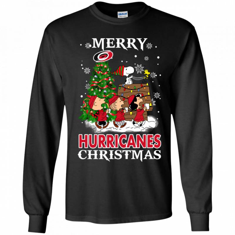 Merry Carolina Hurricanes Christmas Snoopy Ugly Sweater Style Shirts