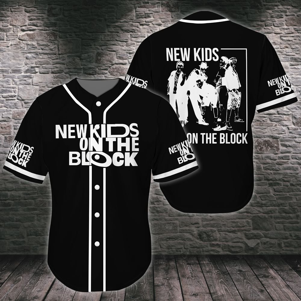 Band New Kids On The Block Nkotb Black Baseball Tee Jersey Shirt Unisex Men Women