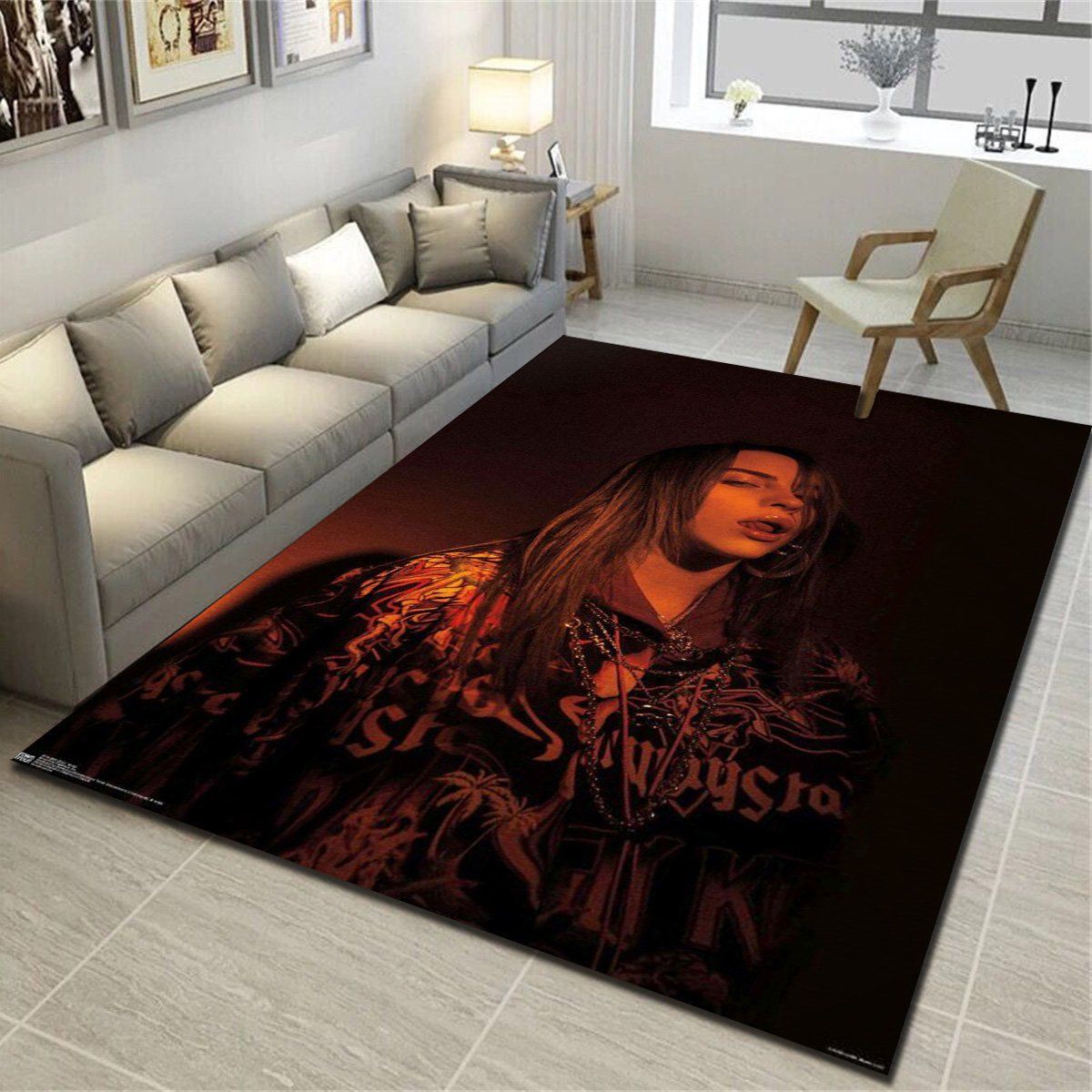 Billie Eilish Amber Area Rugs, Living Room Bedroom Carpet