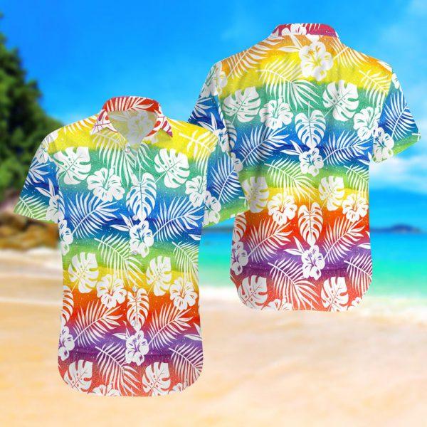 Lgbt Summer Vacation Hawaii Rainbow Pride Shirt Ha70631