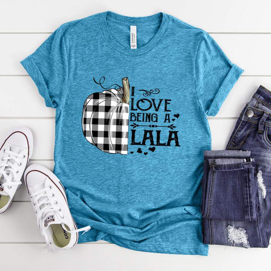 Personalized Pumpkin I Love Being A Lala shirt