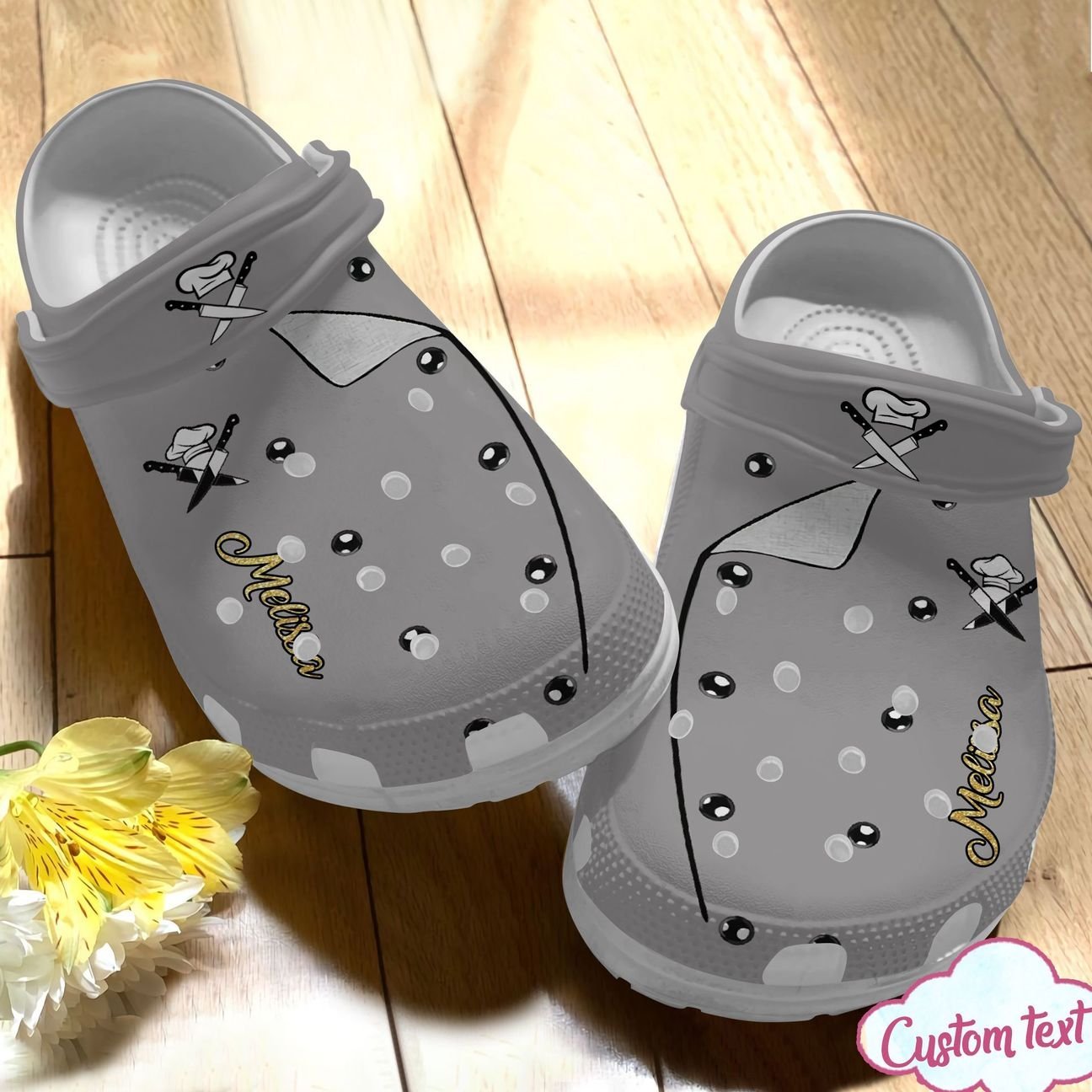 Chef Personalize Clog, Custom Name, Text, Fashion Style For Women, Men, Kid, Print 3D Chef Uniform