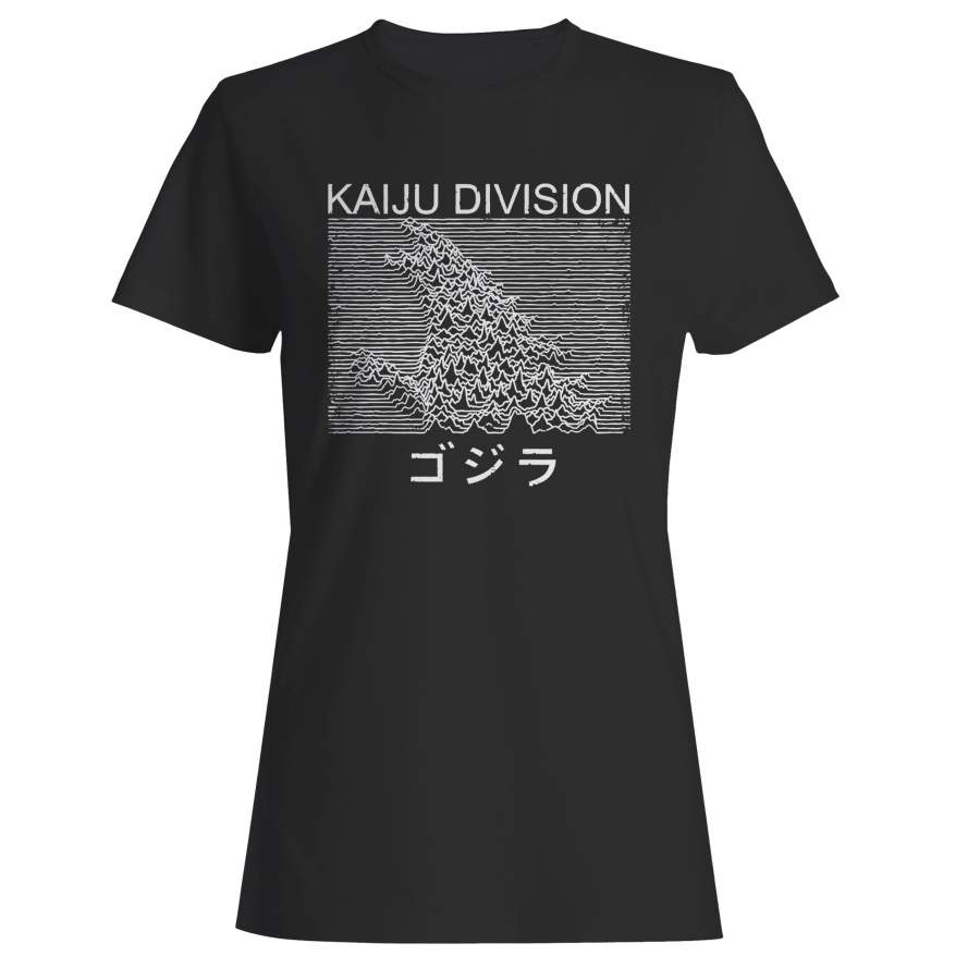 Kaiju Division Godzilla Joy Division Parody Woman’s T-Shirt