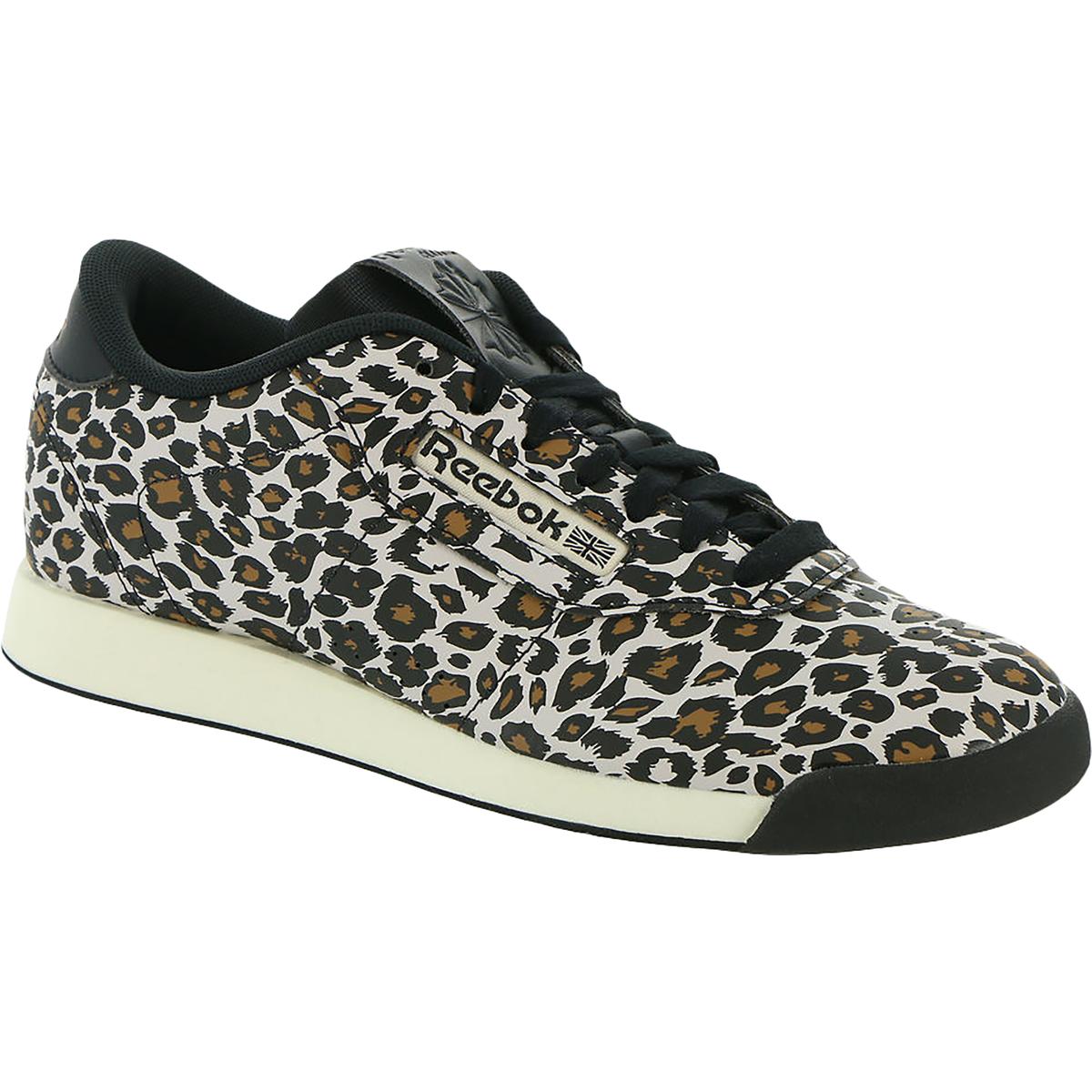 Princess Womens Faux Leather Animal Print Casual Shoes