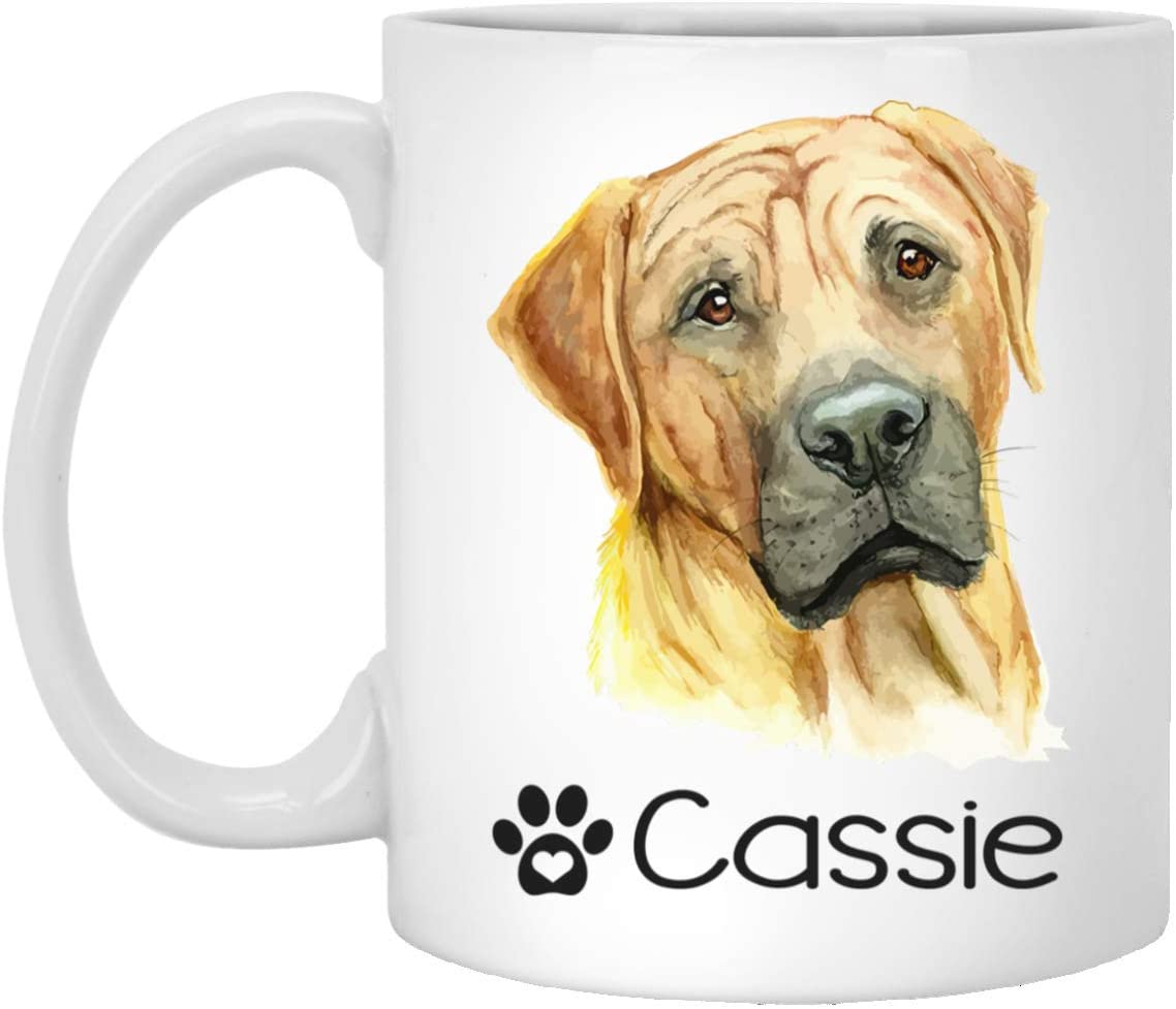 Personalized Tosa Inu Dog Mug – Pet Owner Gifts For Women – Gifts For Dog Lover – Tosa Inu Mom Dad Mugs – Dog Cups 11Oz