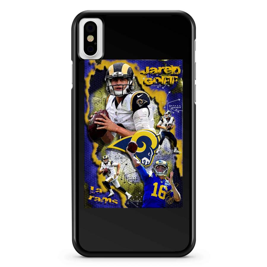 Jared Goff Poster iPhone X / XS / XR / XS Max Case