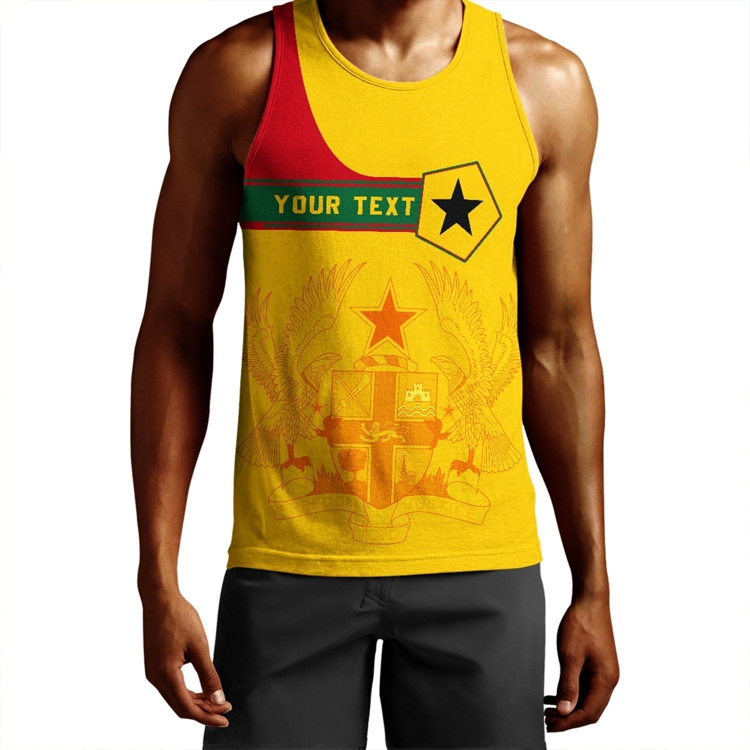 (Custom) African Tank Top – Ghana Men’S Tank Top Pentagon Style