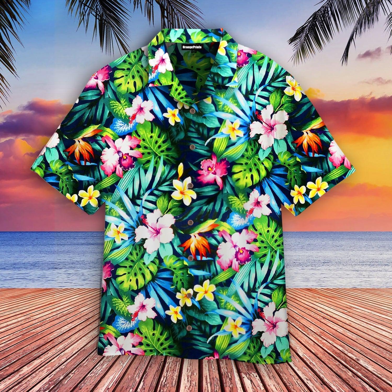 Tropical Floral Hawaii Shirt For Men Women Ha95183