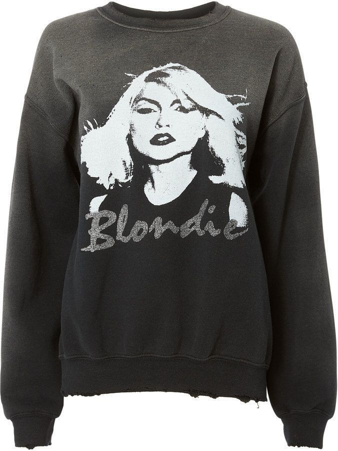 Madeworn Blondie Glitter Black Shirt