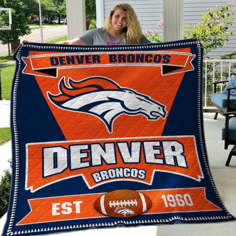 Denver Broncos Quilt Blanket 03