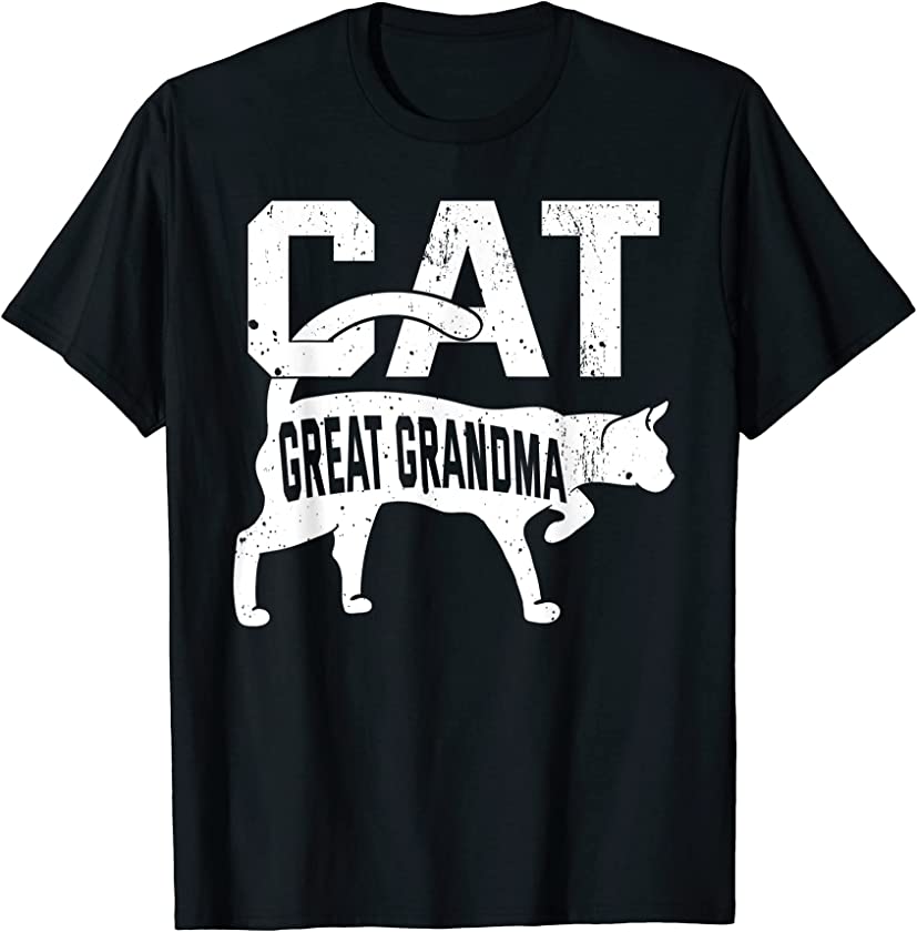 Cat Great Grandma Kitten Pet Owner Meow Mother’s Day T-Shirt