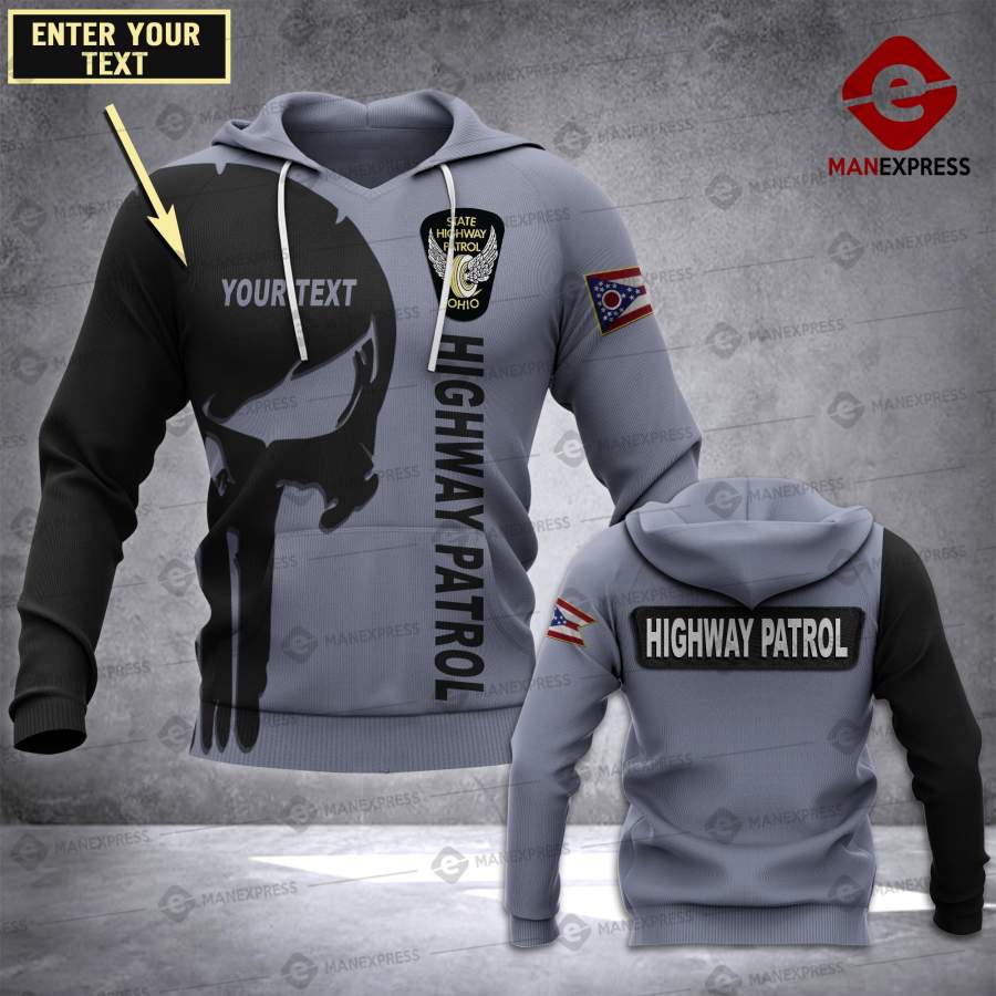 MTP Highway patrol ohio CUSTOMIZE HOODIE 3D TA16