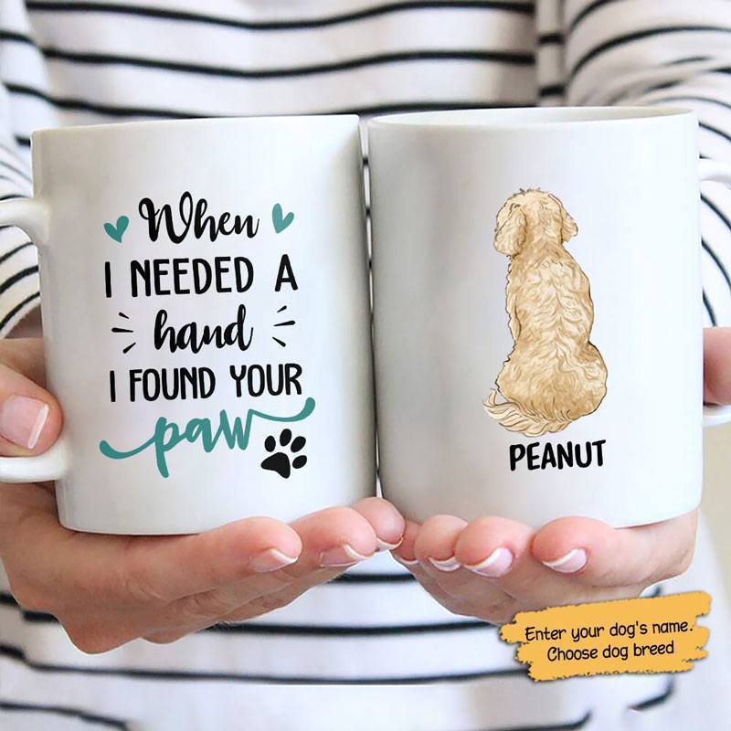 I Found Your Paw Personalized Coffee Mug