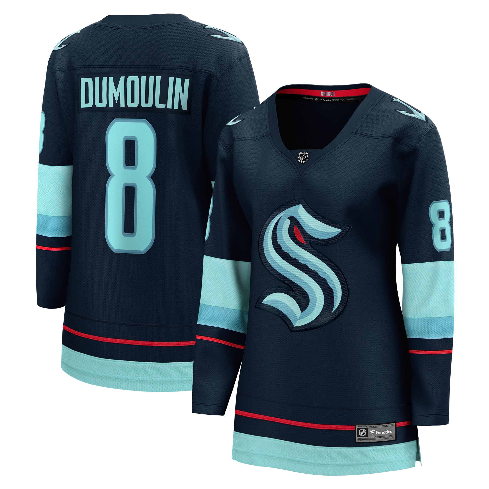 Brian Dumoulin Seattle Kraken Branded Women's Home Breakaway Player Jersey – Deep Sea Blue