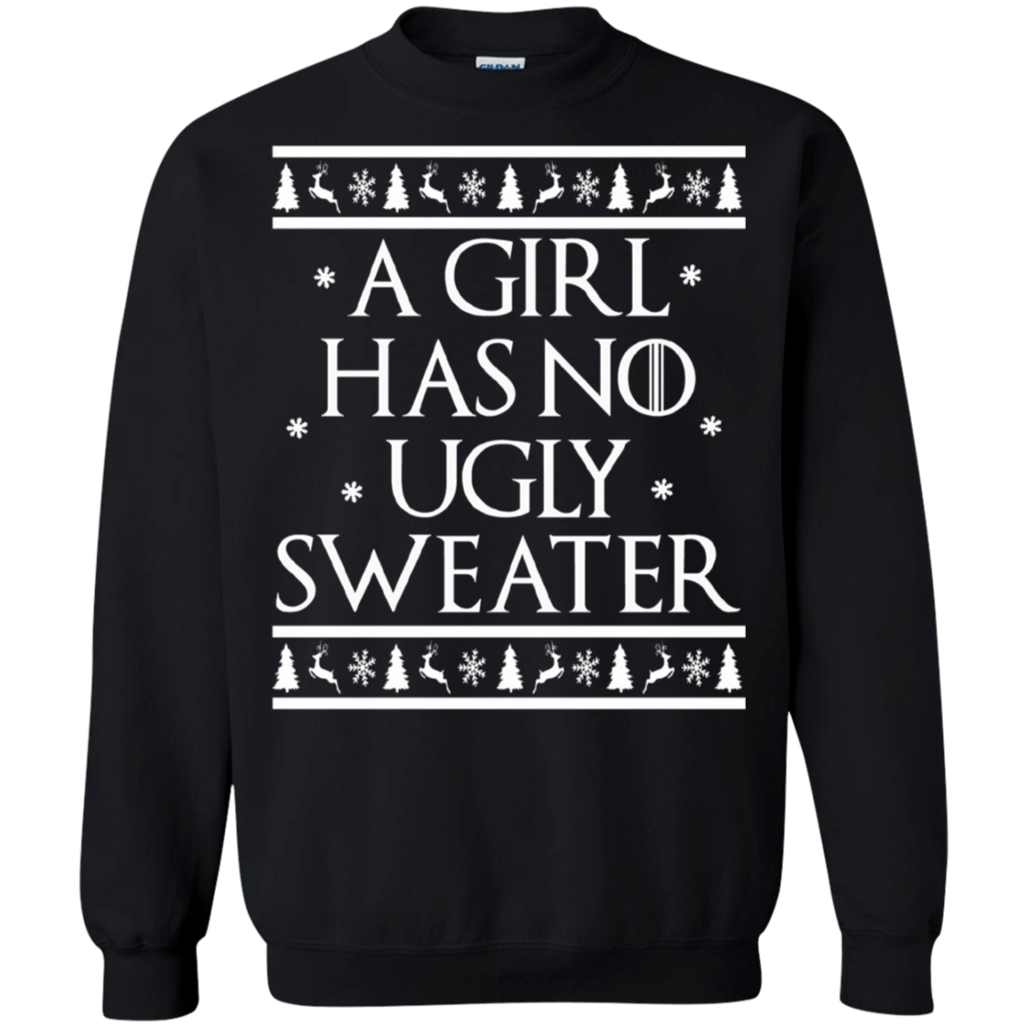 Check out this awesome A Girl Has No Ugly Sweater t shirt Christmas Funny Sweatshirt