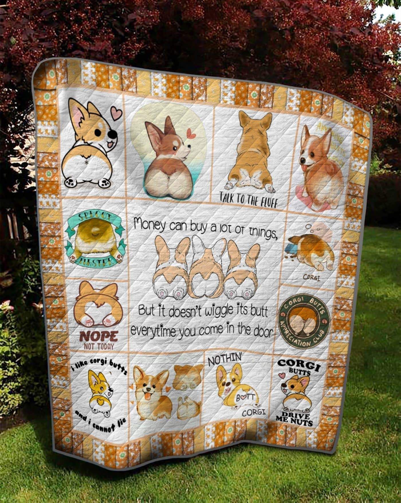 Corgi My Boss LF22 3D Customized Quilt