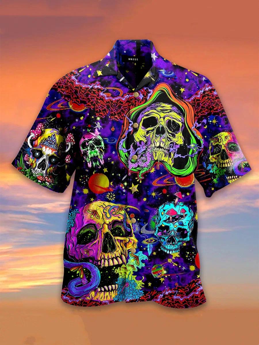 Vintage Skull Life Hawaii Shirt For Men Women Adult Ha29336